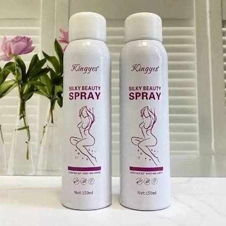 2 BOTTLES of Silky Hair Removal Spray – Painless Hair Removal Spray 150ml